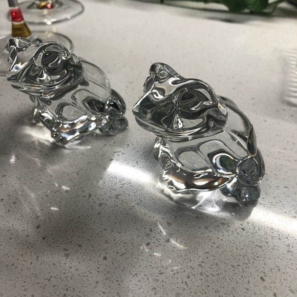 Bohemia Other - Crystal Frog Figurines